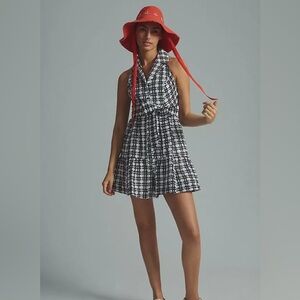 Button up black and white dress. By Maeve from Anthropologie